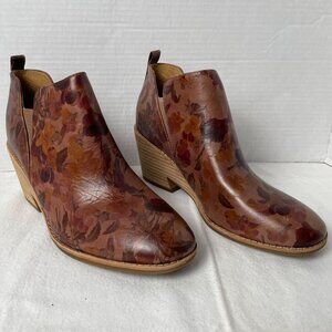 Sofft Sacora Blush Bootie with Floral Pattern Slip-on